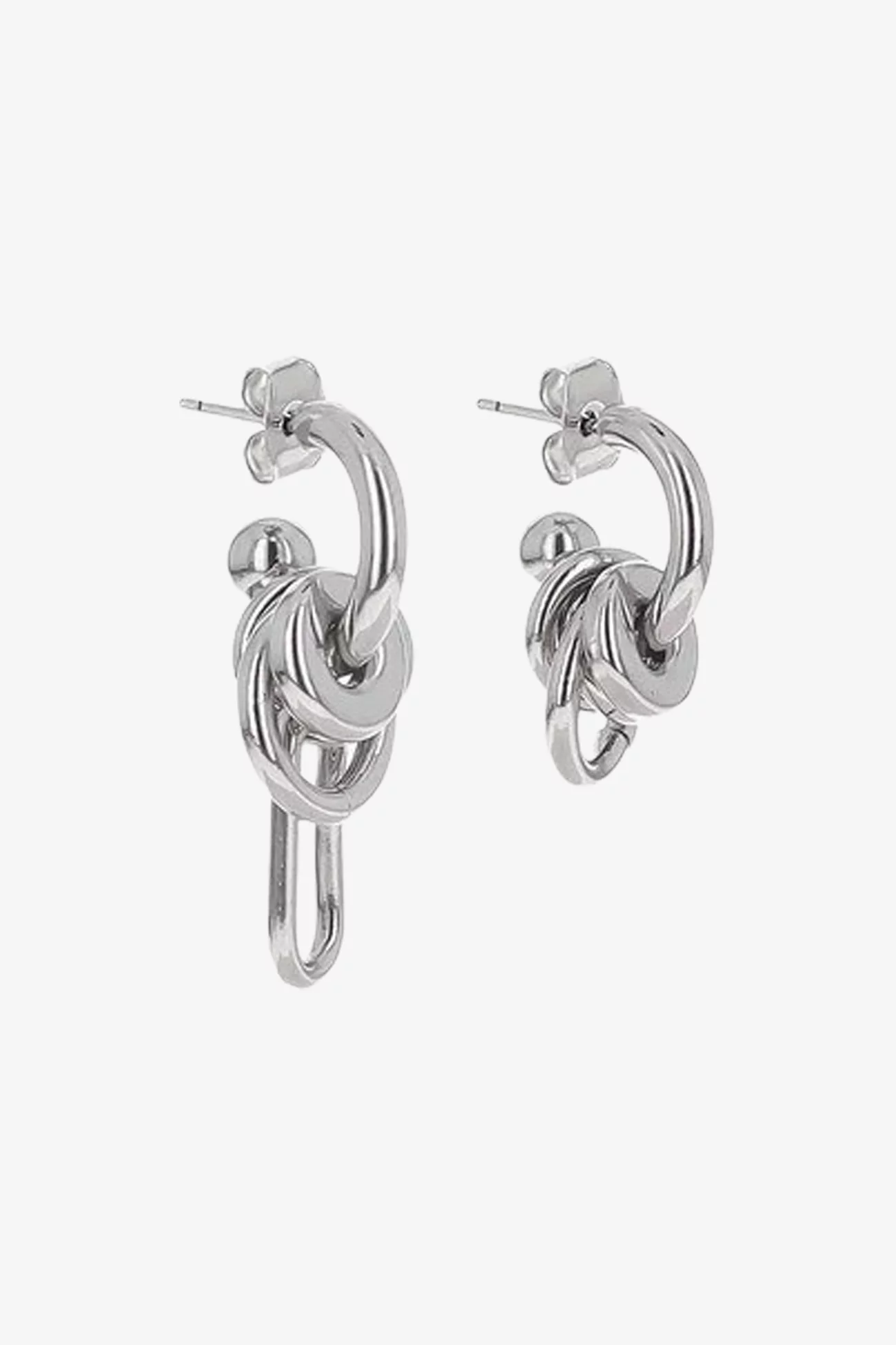 Troy Small Earrings Justine Clenquet – Palladium | Centre Commercial